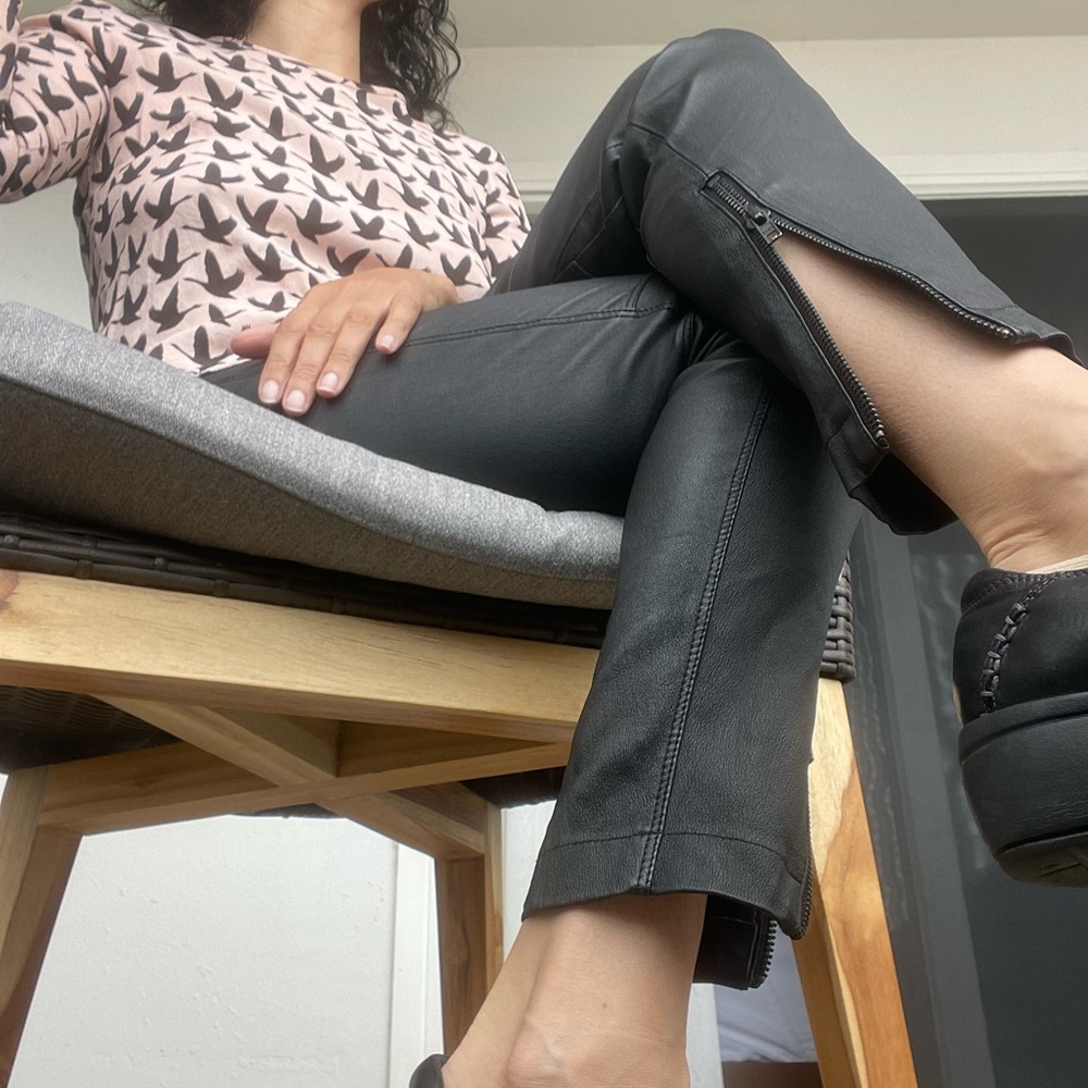 BEBE 100% Genuine Leather Pants